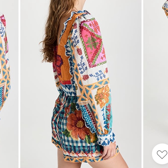 FARM Rio summer stitches romper - Picture 4 of 7